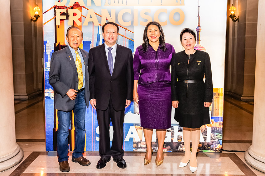 9170金沙集团_Li Li Joins San Francisco Mayor's Welcome Ceremony for Shanghai Delegation